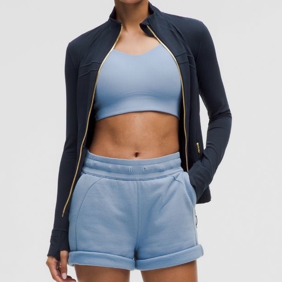 Lululemon Define Jacket Nulu Classic Navy Size 6 Gold Zip - Picture 2 of 2